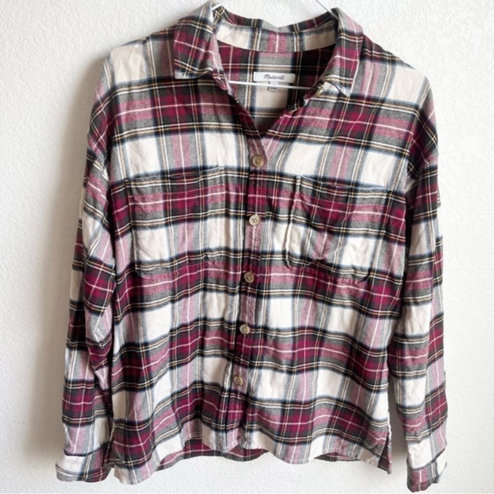 Madewell 100% cotton plain button down shirt size small